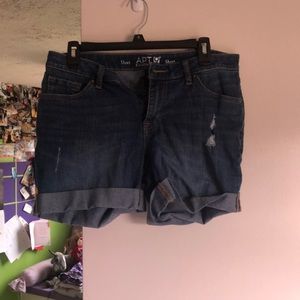 Denim shorts